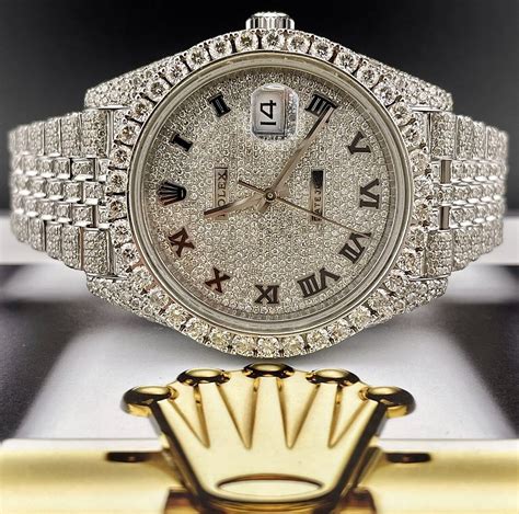 iced rolex cheap|fully iced out rolex watch.